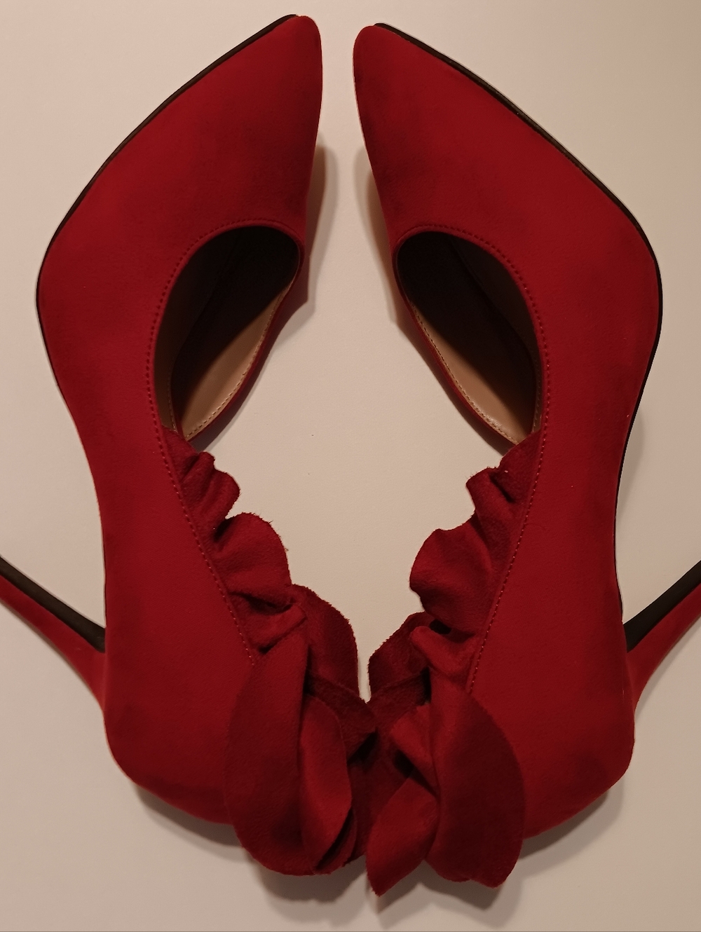 Red Velvet High Heels